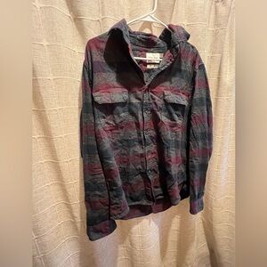 Goodfellow & Co Plaid Shirt in Blue/Grey/Burgundy